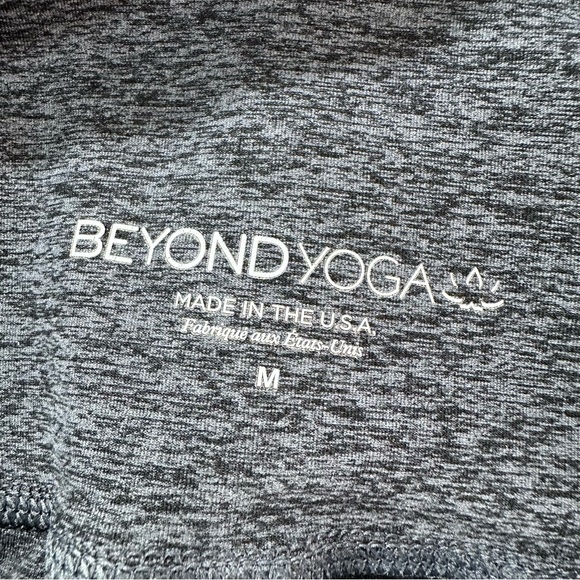 Beyond Yoga Spacedye Out of Pocket High Waisted Midi Leggings, Black Charcoal - Picture 9 of 13